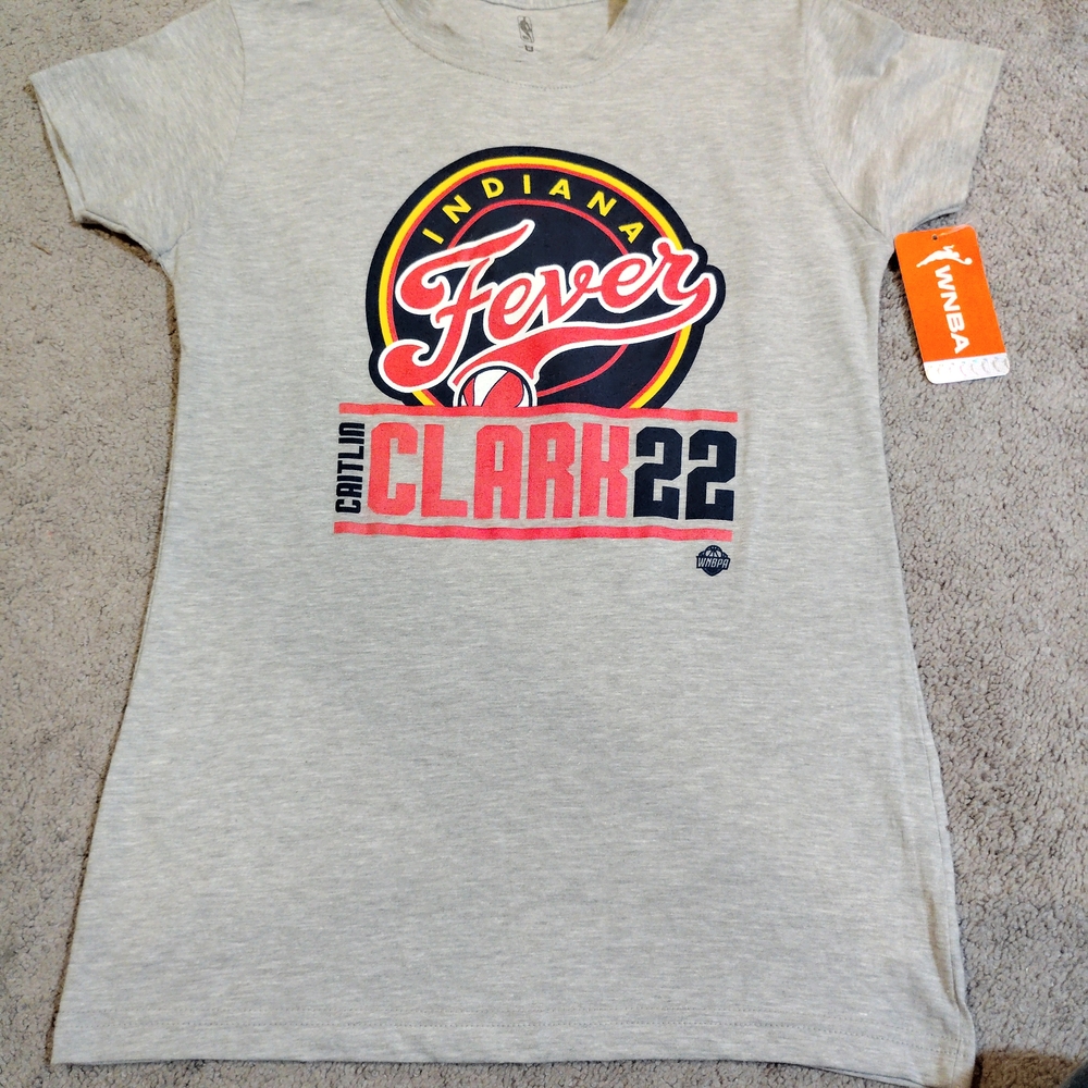 NBA Indiana Fever Heather Gray Kids Tee